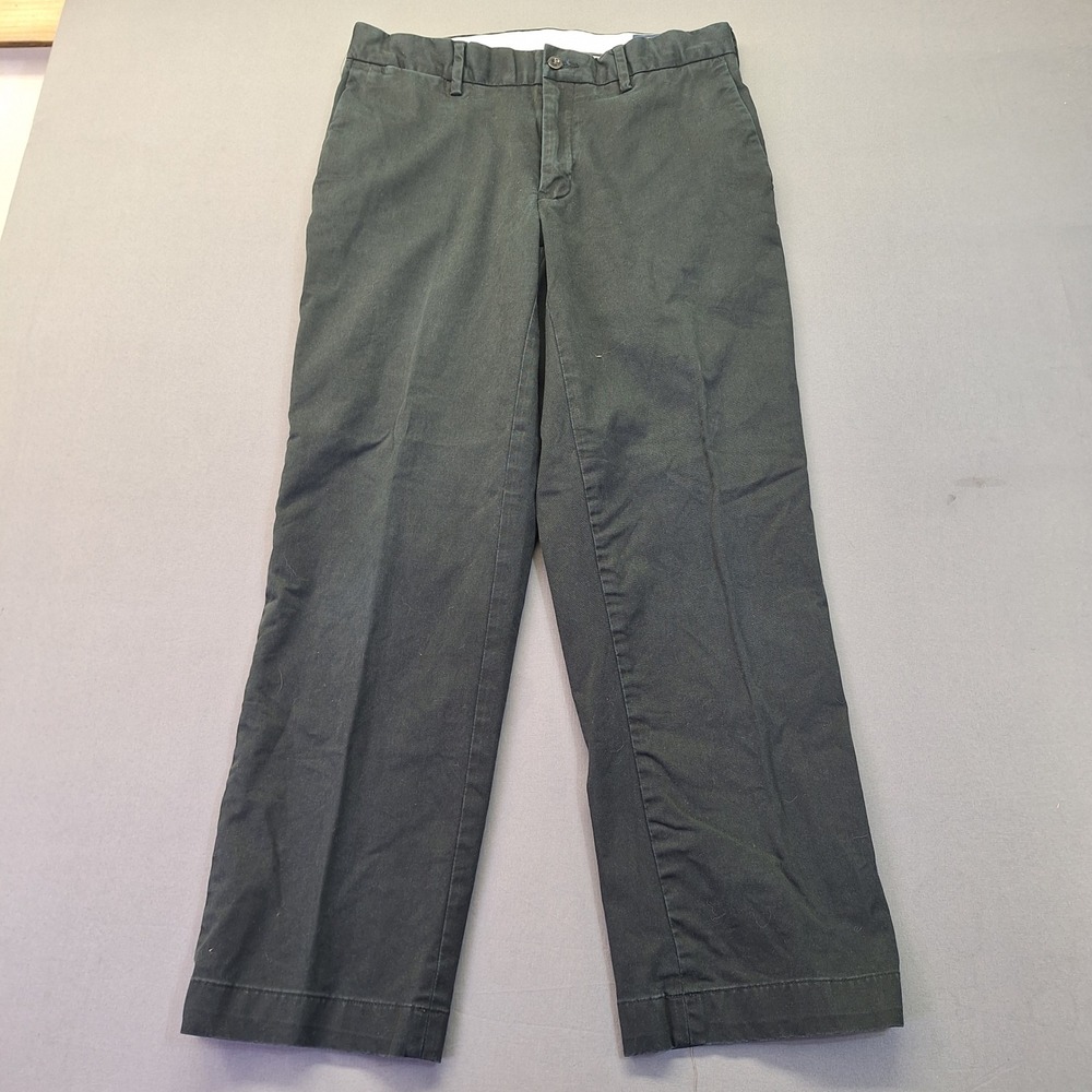 Polo Ralph Lauren Mens Stretch Classic Fit Chino Pants Black 30X27 re hemmed